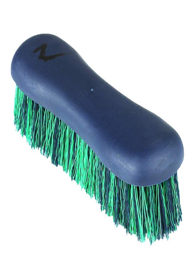 Horze Soft Grip Dandy Brush - Short Bristle - Dark Blue - One Size - Image 2